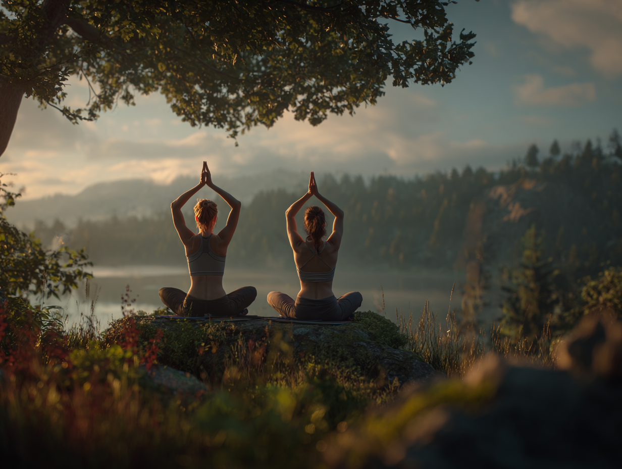 Йога практика на природі